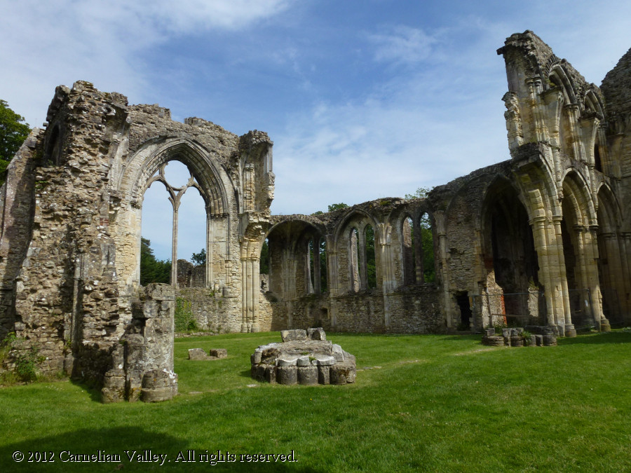 A photograph of the church section of Netley Abbey