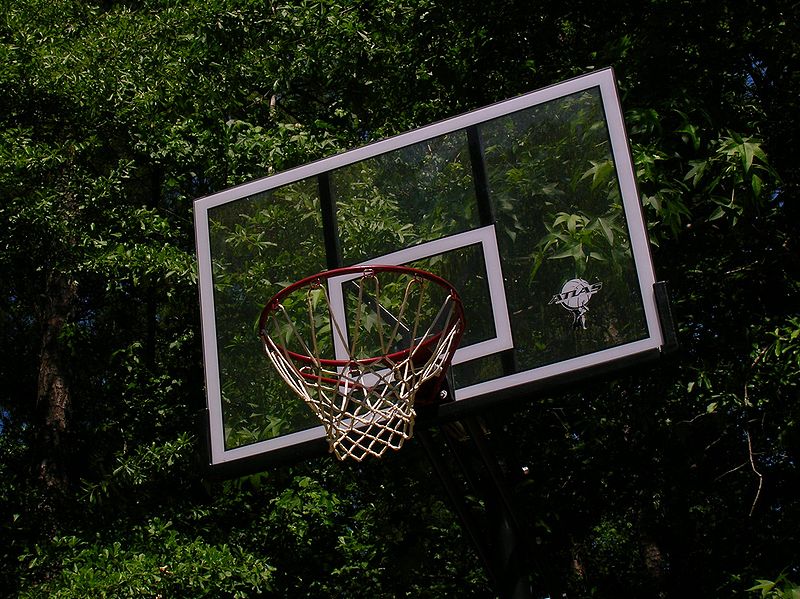A photo of a basketball net