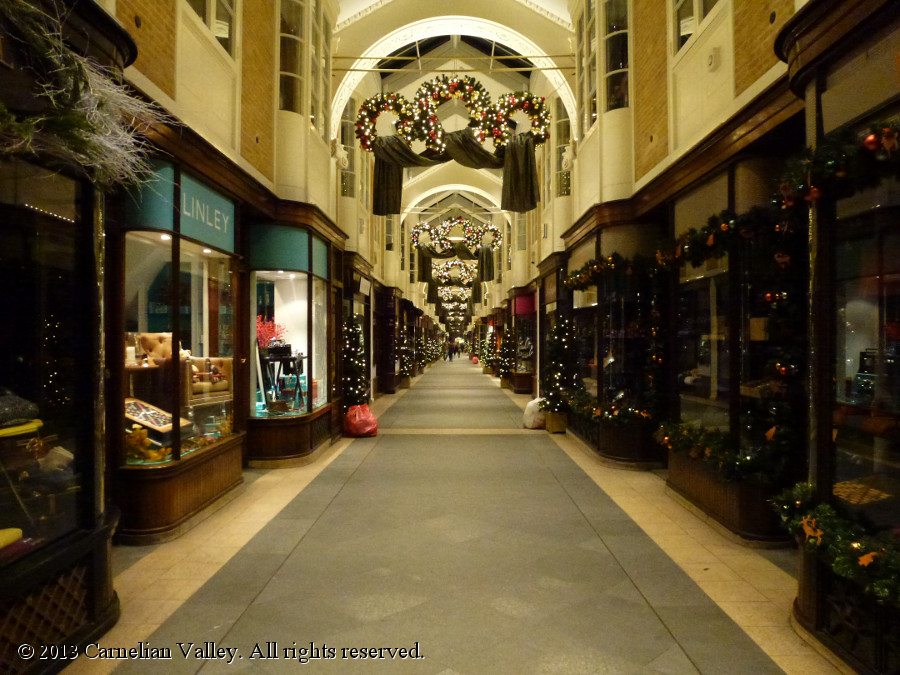 A photo of a boutique shopping street in London