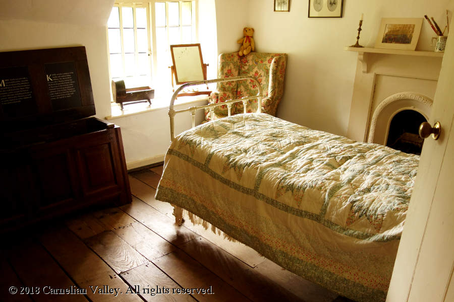 A photograph the children's bedroom at Hardy's Cottage