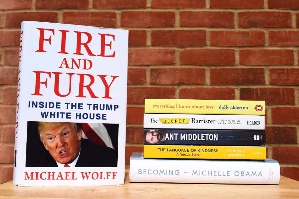 A photograph of Michael Wolff's Fire And Fury