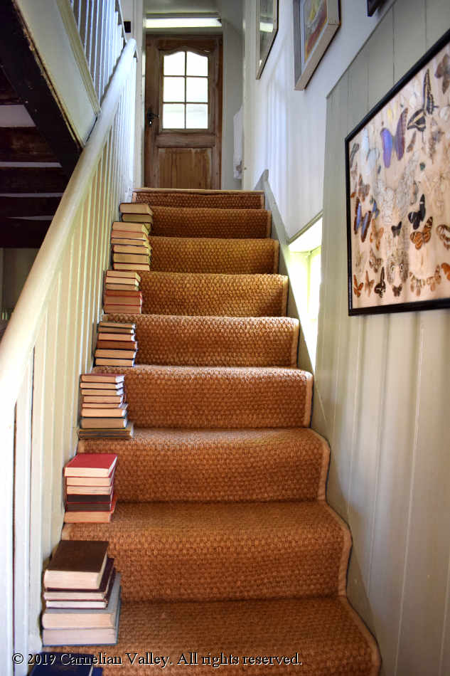 A photograph of the inner staircase