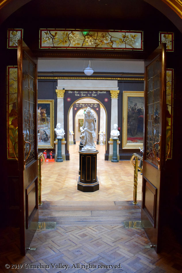 A photograph of the entrance to the galleries